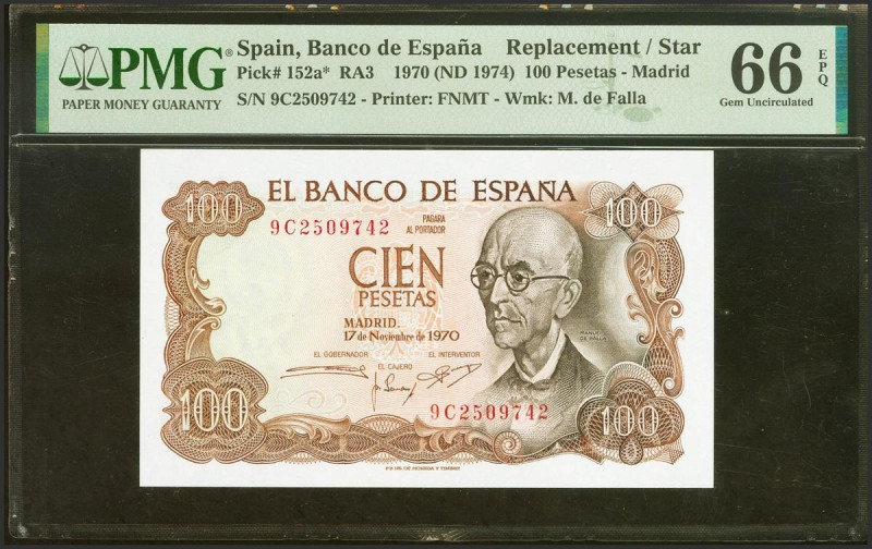 100 Pesetas. 17 de Noviembre de 1970. Serie especial 9C. (Edifil 2021: 472d, Pic...