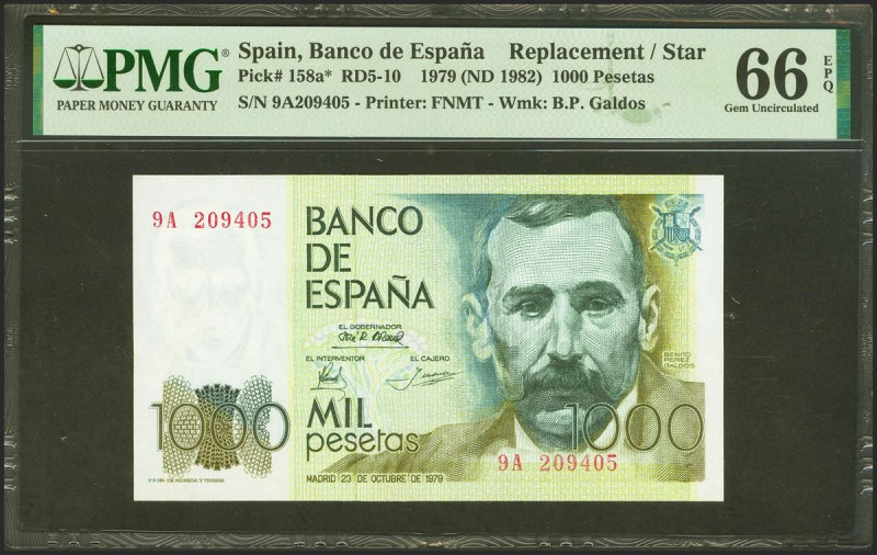 1000 Pesetas. 23 de Octubre de 1979. Serie especial 9A. (Edifil 2021: 477b, Pick...