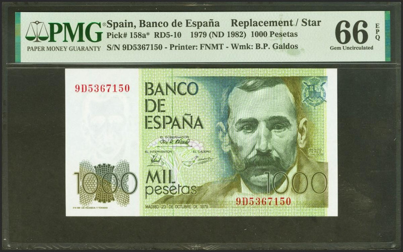 1000 Pesetas. 23 de Octubre de 1979. Serie especial 9D. (Edifil 2021: 477b, Pick...