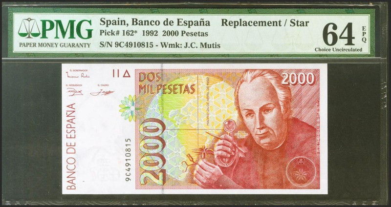 2000 Pesetas. 24 de Abril de 1992. Serie especial 9C. (Edifil 2021: 482Ab, Pick:...