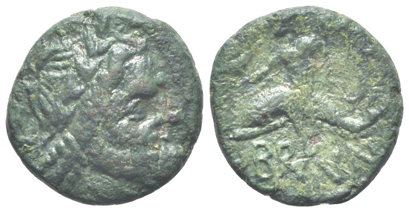 Southern Apulia, Brundisium, c. 2nd century BC. Æ Semis (17mm, 5.44g, 4h). Wreat...
