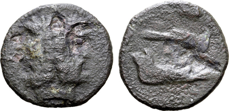 Sicily, Panormos(?). Struck under Roman rule, after 241 BC. Æ As (22mm, 6.51g, 9...