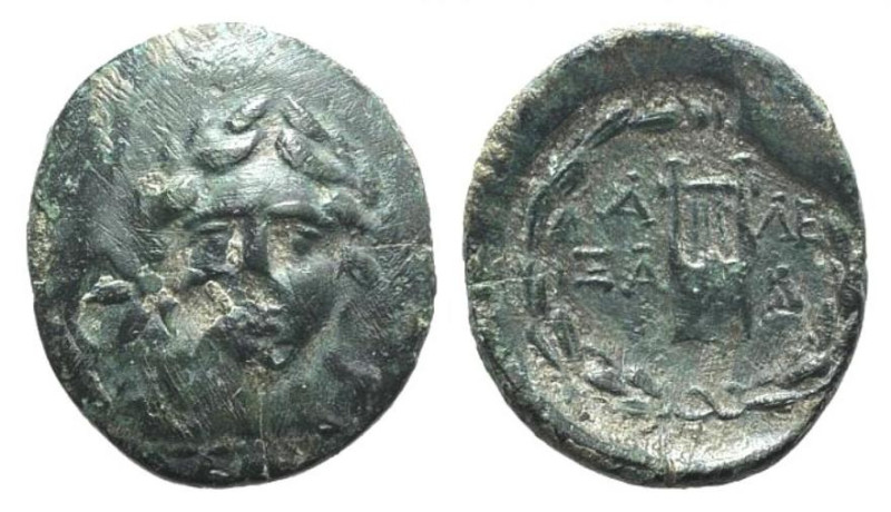 Troas, Alexandria, c. 164-135 BC. Æ (20mm, 3.01g, 12h). Laureate, facing head of...