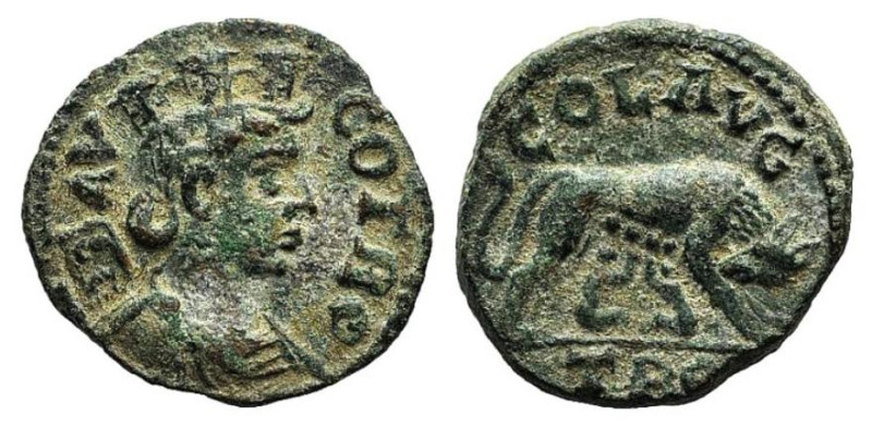 Troas, Alexandria, c. mid 3rd century AD. Æ (21mm, 5.37g, 1h). Turreted and drap...