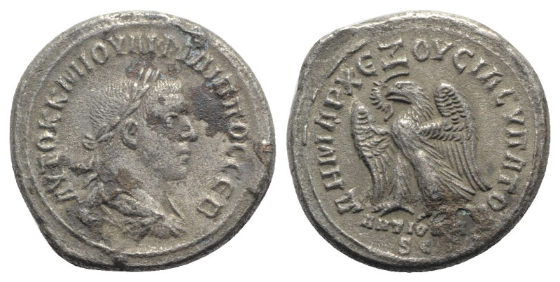 Philip II (247-249). Seleucis and Pieria, Antioch. BI Tetradrachm (27mm, 12.90g,...