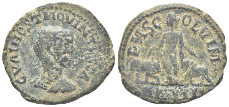 Hostilian (Caesar, 250-251). Moesia Superior, Viminacium. Æ (28mm, 11.91g, 1h), ...