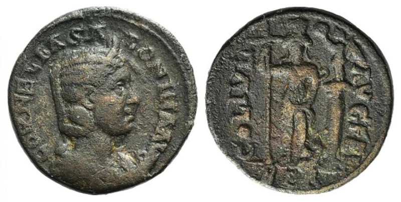 Salonina (Augusta, 254-268). Phoenicia, Berytus. Æ (26mm, 16.40g, 12h). Diademed...