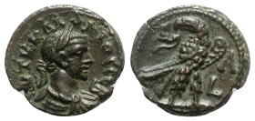 Claudius II (268-270). Egypt, Alexandria. BI Tetradrachm (21mm, 9.97g, 12h), year 1 (AD 268/9). Laureate, draped and cuirassed bust r. R/ Eagle standi...