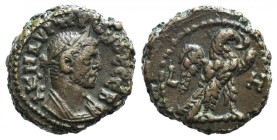 Probus (276-282). Egypt, Alexandria. BI Tetradrachm (18mm, 7.59g, 12), year 1 (AD 276). Laureate and cuirassed bust r. R/ Eagle standing r., wings ope...