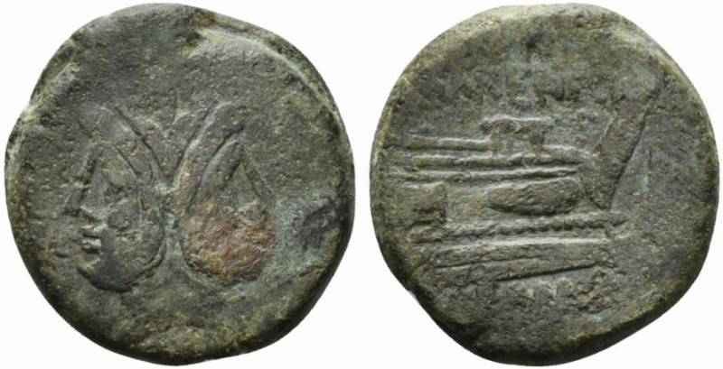 L. Licinius Murena, Rome, 169-158 BC. Æ As (34mm, 32.25g, 6h). Laureate head of ...