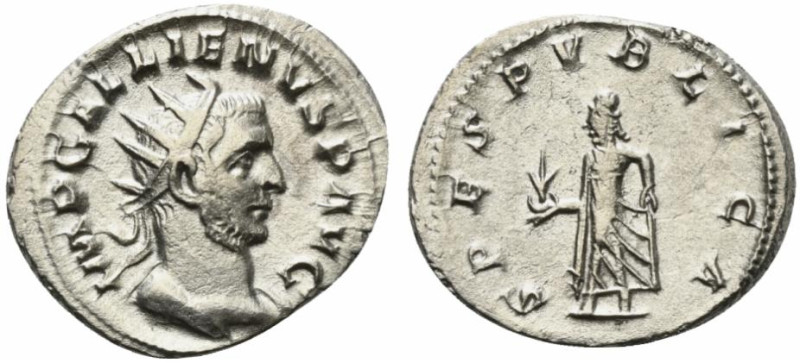 Gallienus (253-268). Antoninianus (22.5mm, 3.39g, 6h). Mediolanum. Radiate and c...