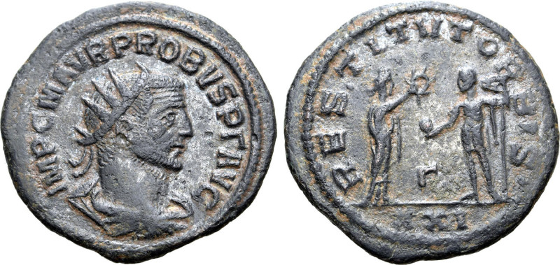 Probus (276-282). Radiate (22mm, 3.82g, 11h). Antioch, 276-282. Radiate, draped ...