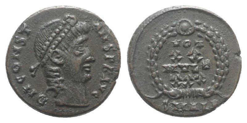 Constantine II (Caesar, 316-337). Æ Follis (20mm, 3.47g, 6h). Arelate, AD 322. L...