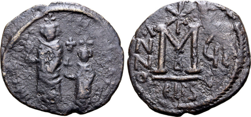 Heraclius and Heraclius Constantine (610-641). Æ 40 Nummi (32mm, 9.20g, 7h). Sel...