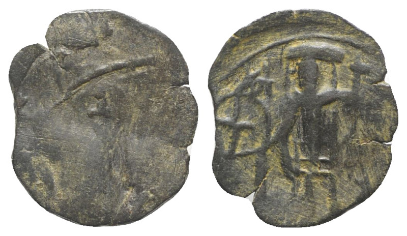 Andronicus II Palaeologus (1282-1328). Æ Trachy (17mm, 0.93g, 6h). Thessalonica....