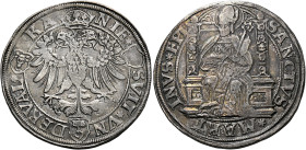 Bellinzona. Governo dei tre cantoni, secolo XVI. Cantone Uri. 
Tallero (1560), AR 28,87 g. Coniato ad Altdorf. Scudo di Uri – VRA NIE * – Scudo di Sc...