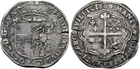 Mantova. Ferdinando Carlo Gonzaga-Nevers, 1669-1707. 
Scudo 1680, AR 21,31 g. FERDINANDVS CAROLVS D G DVX Stemma coronato. Rv. MANTVÆ MONTISFERRATI C...