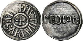 Milano. Lotario I imperatore, 840-855. 
Denaro, AR 1,53 g. HLOTHARIVSIMP Croce patente. Rv. [ME]DIOL’ nel campo. Depeyrot 662J. MEC 1, 821. MIR 8/3. ...