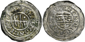 Milano. Berengario I re d’Italia, 888-915. I periodo: 888-889. 
Denaro largo, AR 1,76g. + BERENGARIVS REX Croce accantonata da quattro globetti. Rv. ...