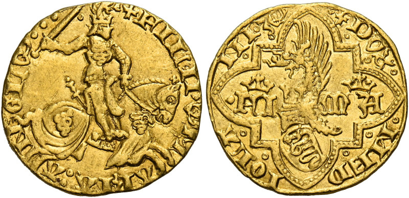 Milano. Filippo Maria Visconti, 1412-1447. 
Fiorino, AV 3,49 g. FILIPV’ M – ARI...