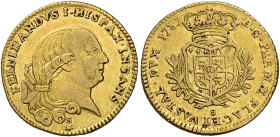 Parma. Ferdinando I di Borbone, 1765-1802. 
Mezza doppia 1787, AV 3,48 g. FERDINANDVS I HISPAN INFANS Testa a d.,; sotto, S e, nel giro, stella. Rv. ...