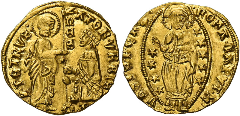 Roma. Senato romano, 1184-1439. Monetazione del sec. XV. 
Ducato, AV g. ATOR VR...