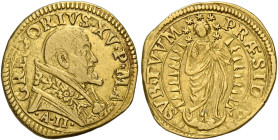 Roma. Gregorio XV (Alessandro Ludovisi), 1621-1623. 
Scudo anno II, AV 3,25 g. GREGORIVS XV P MA Busto con piviale a fiorami a d.; sotto, nel taglio ...