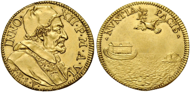 Roma. Innocenzo XII (Antonio Pignatelli), 1691-1700. 
Doppia anno VI, AV 6,71 g...