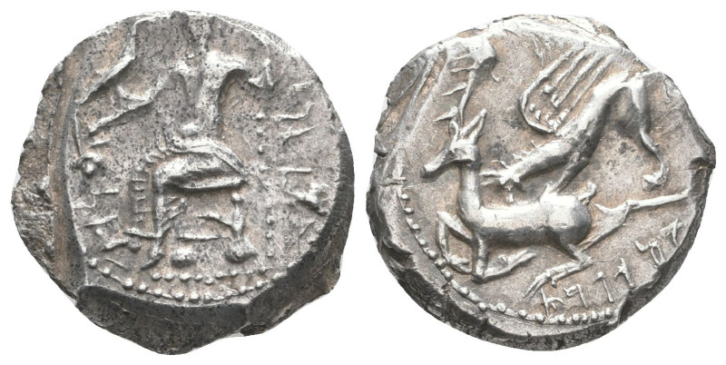 Ariarathes I AR Drachm
Kings of Cappadocia. Ariarathes I (333-322 BC). AR Drach...