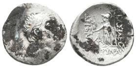 Kings of Cappadocia, Ar. (220-163 BC). Drachm

Reference:

Condition: Very Fine

Weight =3.3 gr
Heıght =17.1 mm
