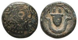 Greek Coins. 4th - 1st century B.C. AE

Reference:

Condition: Very Fine

Weight =4.5 gr
Heıght =13.7 mm