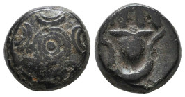 Greek Coins. 4th - 1st century B.C. AE

Reference:

Condition: Very Fine

Weight =5.1 gr
Heıght =12.3 mm