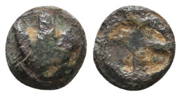 Greek Coins. 4th - 1st century B.C. AE

Reference:

Condition: Very Fine

Weight =0.9 gr
Heıght =8,6 mm