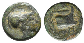 Greek Coins. 4th - 1st century B.C. AE

Reference:

Condition: Very Fine

Weight =1.8 gr
Heıght =11.2 mm