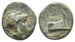 Greek Coins. 4th - 1st century B.C. AE

Reference:

Condition: Very Fine

Weight =1.6gr
Heıght =11.3 mm