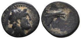 Greek Coins. 4th - 1st century B.C. AE

Reference:

Condition: Very Fine

Weight =2.9 gr
Heıght =16.6 mm