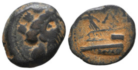 Greek Coins. 4th - 1st century B.C. AE

Reference:

Condition: Very Fine

Weight =4.1 gr
Heıght =17.3 mm