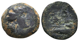 Greek Coins. 4th - 1st century B.C. AE

Reference:

Condition: Very Fine

Weight =4.4 gr
Heıght =17.1 mm
