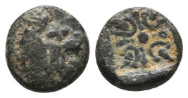 Greek Coins. 4th - 1st century B.C. AE

Reference:

Condition: Very Fine

Weight =1.0 gr
Heıght =8.1 mm