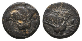 Greek Coins. 4th - 1st century B.C. AE

Reference:

Condition: Very Fine

Weight =1.3 gr
Heıght =9.3 mm