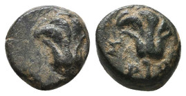 Greek Coins. 4th - 1st century B.C. AE

Reference:

Condition: Very Fine

Weight =1.5 gr
Heıght =9.3 mm