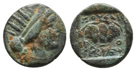 Greek Coins. 4th - 1st century B.C. AE

Reference:

Condition: Very Fine

Weight =1.1 gr
Heıght =10.7 mm