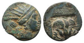 Greek Coins. 4th - 1st century B.C. AE

Reference:

Condition: Very Fine

Weight =1.1 gr
Heıght =11.3 mm