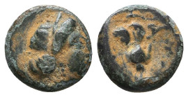 Greek Coins. 4th - 1st century B.C. AE

Reference:

Condition: Very Fine

Weight =1.2 gr
Heıght =9.3 mm