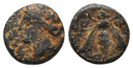 Greek Coins. 4th - 1st century B.C. AE

Reference:

Condition: Very Fine

Weight =1.4 gr
Heıght =9.5 mm