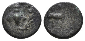 Greek Coins. 4th - 1st century B.C. AE

Reference:

Condition: Very Fine

Weight =1.2 gr
Heıght =10.6 mm