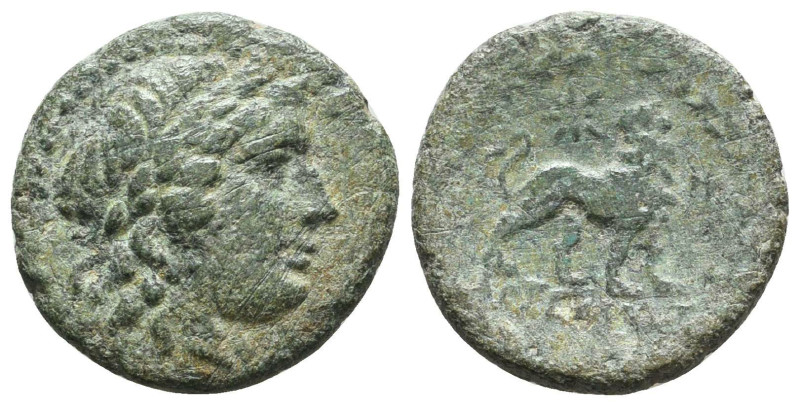 Greek Coins. 4th - 1st century B.C. AE

Reference:

Condition: Very Fine

...