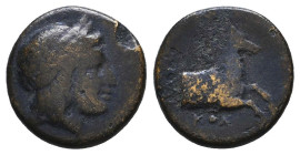 Greek Coins. 4th - 1st century B.C. AE

Reference:

Condition: Very Fine

Weight =1.9 gr
Heıght =11.8 mm