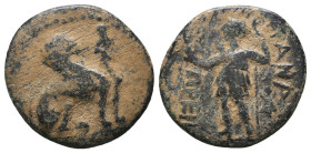 Greek Coins. 4th - 1st century B.C. AE

Reference:

Condition: Very Fine

Weight =3.7 gr
Heıght =17.8 mm
