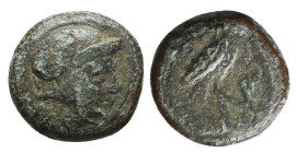 Greek Coins. 4th - 1st century B.C. AE

Reference:

Condition: Very Fine

Weight =1.0 gr
Heıght =9.8 mm